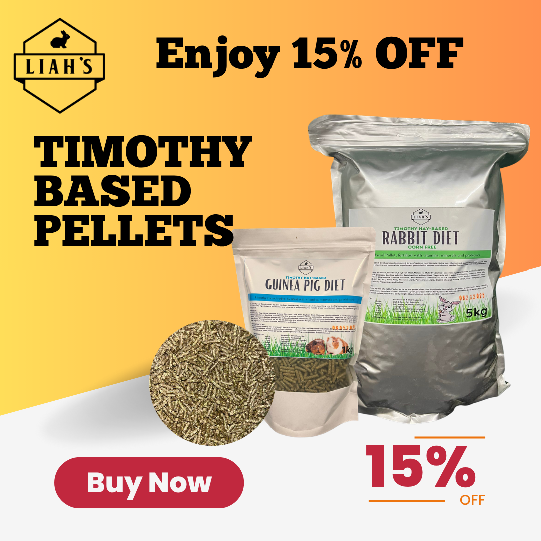 15% OFF FOR TIMOTHY HAY BASED PELLETS